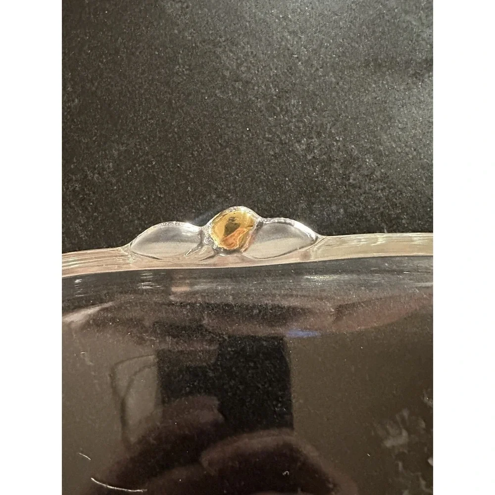 MIKASA Gilded Rose Crystal Oblong‎ Canape Tray 15 3/4